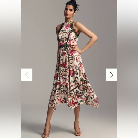 Anthropologie Dresses & Skirts - NWOT! Anthropologie Lace Trim A-Line Dress